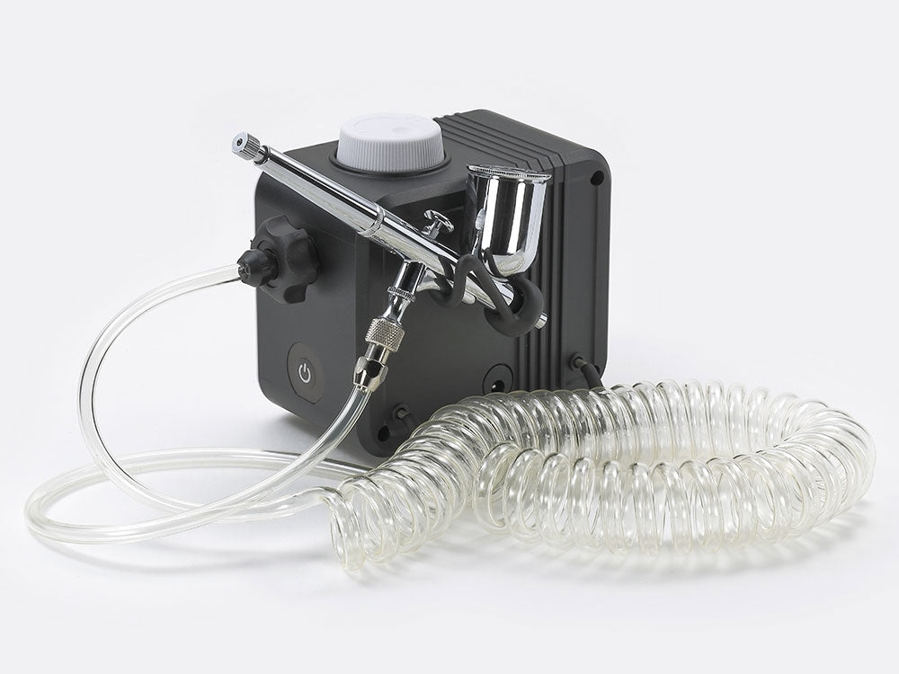 Tamiya 69927 SPRAY-WORK AIR COMPRESSOR ADV. W/Sparmax Airbrush Sx 0.5D – Bild 2