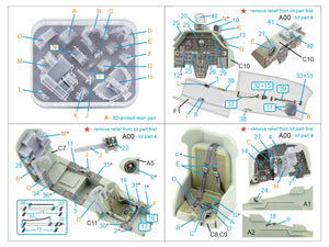 Quinta Studio QD+35121 AH-1W 3D-Printed colored Interior on decal paper (Academy) (with 3D-printed resin parts) 1/35 – image 2