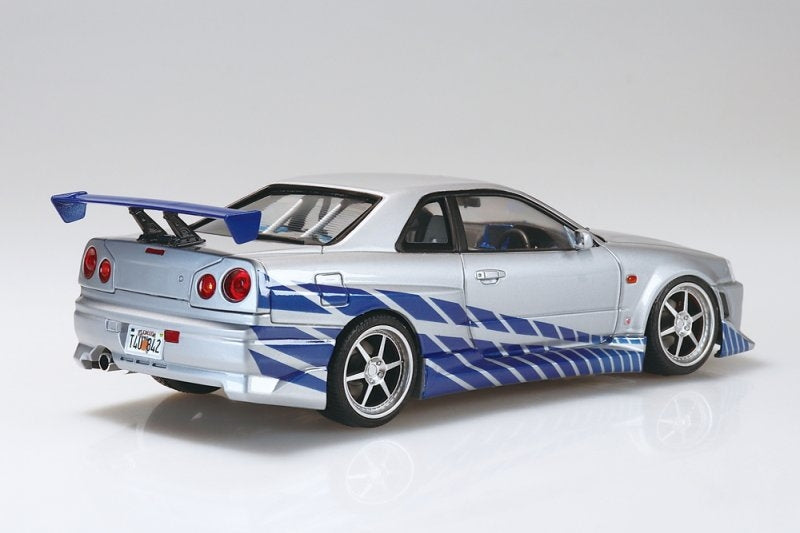 Aoshima 06795 Fast &amp; Furious R34 Skyline GT-R 1/24