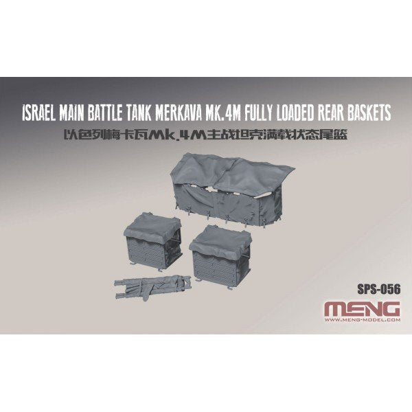 Meng Model SPS-056 Israel Main Battle Tank Merkava Mk.4M Fully Loaded Rear Baskets 1/35 – obrázek 2