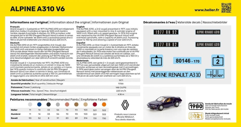 Heller 80146 Alpine A310 V6 1/43 – image 2