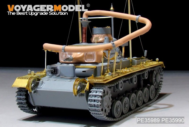 Voyager Model PE35989 WWII German Pz.KPfw.III (T)Ausf.F &amp;quot;Operation Seelowe&amp;quot; Basic For DRAGON 6877/6717 1/35 – obrázek 18