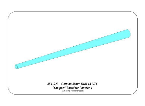 Aber 35L-229 Germ.88 mm Kw.K. 43 L/91 Barrel for Panther II 1/35 – image 8