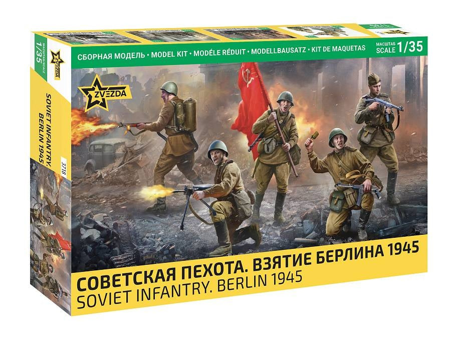 Zvezda 3718 Infanterie soviétique. Berlin 1945 1/35