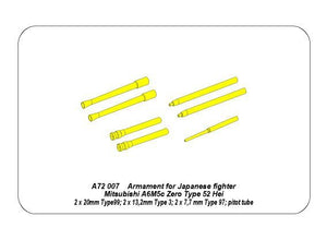Aber A72 007 Armament for A6M5c Zero 1/72 – image 5