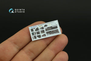 Quinta Studio QDS-48280 F/A-18C late 3D-Printed &amp;amp; colored Interior on decal paper (HobbyBoss)(Small version) 1/48 – Bild 9