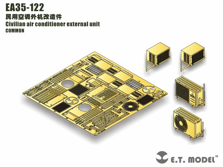 ET Model EA35-122 Civilian air conditioner external unit 1/35 – image 3