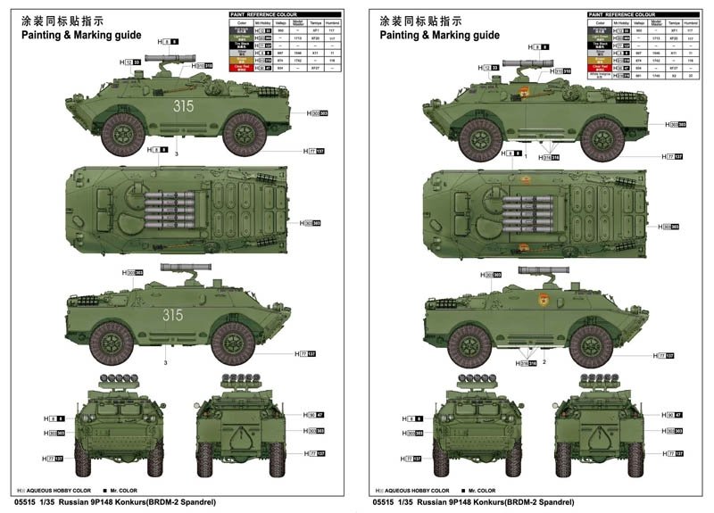 Trumpeter 05515 Russian 9P148 Competition BRDM-2 Spandrel (1/35) – image 2