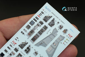 Quinta Studio QD32011 Mirage 2000B 3D-Printed &amp;amp; colored Interior on decal paper (for Kitty Hawk kit) 1/32 – image 5