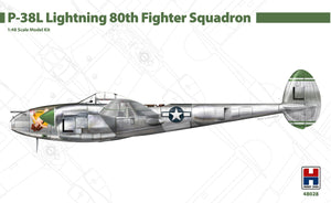 Hobby 2000 48028 P-38L Lightning 80th Fighter Squadron (ACADEMY+ CARTOGRAF + MASKS) 1/48