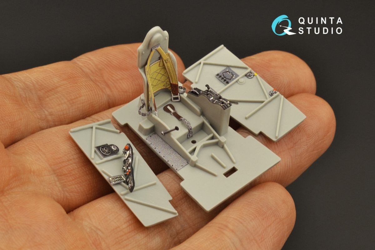 Quinta Studio QD48230 Fiat CR.42 3D-Printed &amp;amp; colored Interior on decal paper (Italeri) 1/48 – image 10