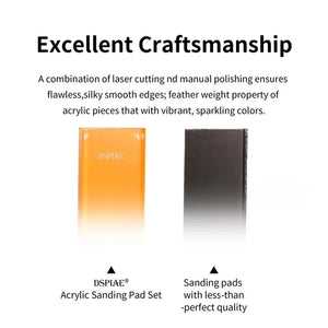 DSPIAE PT-SP06 Acrylic Sanding Pad Set (3 pcs)