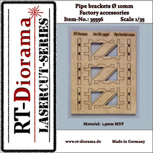RT-Diorama 35556 Pipe brackets (10mm) 1/35