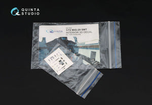 Quinta Studio QD72003 MiG-29 SMT 3D-Printed &amp;amp; colored Interior on decal paper (for 7309 Zvezda kit)1/72 – Bild 2