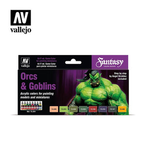 Vallejo 72304 Orcs &amp;amp; Goblins Paint Set 8x17ml