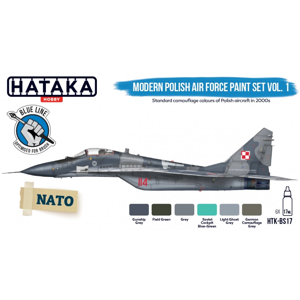Hataka HTK-BS17 Modern Polish Air Force paint set vol. 1 – image 3