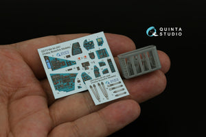 Quinta Studio QD+72184 Mi-24V 3D-Printed &amp;amp; colored Interior on decal paper (Hobby Boss/ARK Models) (with 3D-printed resin parts) 1/72 – immagine 2