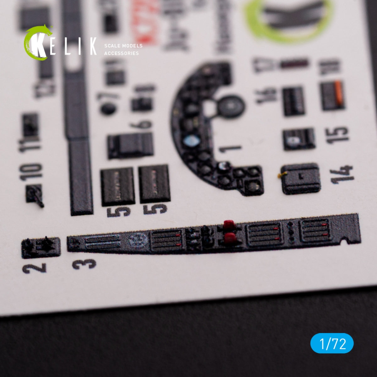 KELIK K72063 Junkers JU 88 A-4 interior 3D decals for Hasegawa kit 1/72 – zdjęcie 8