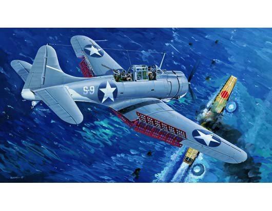 Trumpeter 02244 USNAVY SBD-3 Dauntless MIDWAY (1/32)