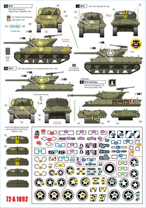 Star Decals 72-A1092 Allied Tank Destroyers in Italy. M10 TD and M10 Achilles. France, South Africa, New Zealand, US, Britain, Poland. 1/72 – zdjęcie 3