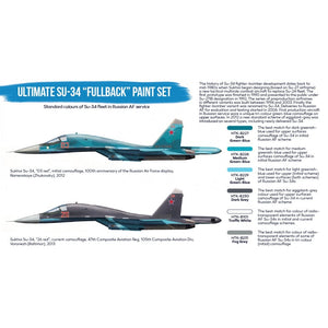 Hataka HTK-BS58 Ultimate Su-34 &amp;quot;Fullback&amp;quot; paint set (6x17ml) – Bild 2