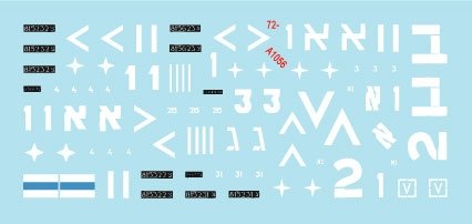 Star Decals 72-A1056 Israeli AFVs # 1. M1 Super Sherman and M1 Super Sherman 1/72 – immagine 3