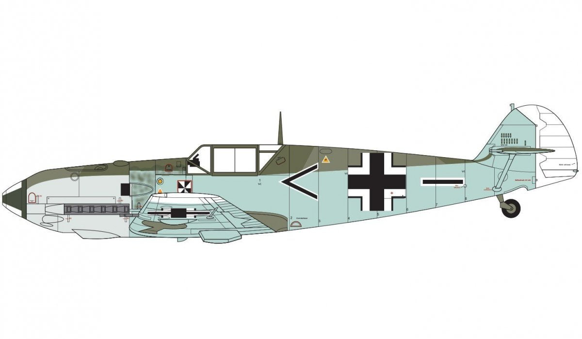 Airfix 05120B Messerschmitt Bf109E-3/E-4 05120B 1/48 – Bild 4