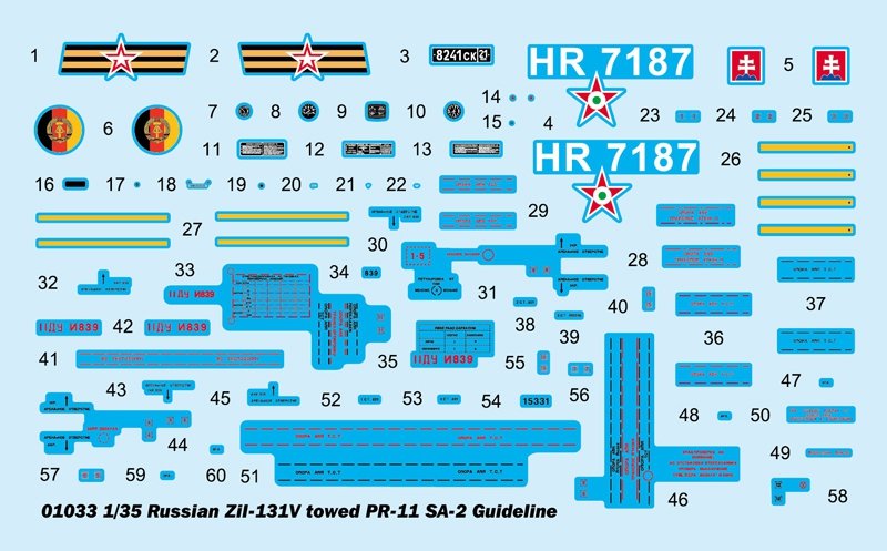 Trumpeter 01033 Russian Zil-131V towed PR-11 SA-2 Guideline 1/35 – image 3