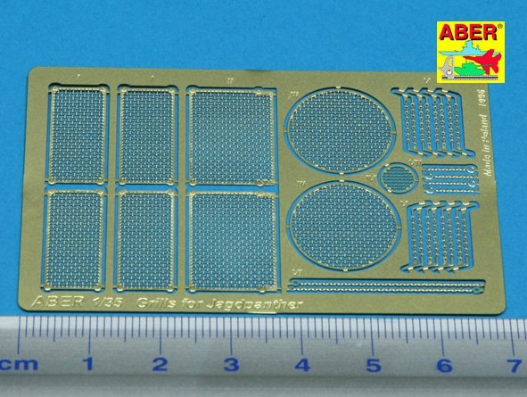 Aber 35G04 Grilles for german self-propelled gun Jagdpanther 1/35 – image 2