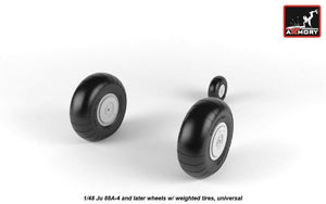 Armory Models AW48202 Junkers Ju 88 late wheels w/ weighted tires 1/48 – obrázek 3