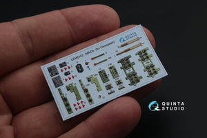 Quinta Studio QD48102 A6M2 3D-Printed &amp;amp; colored Interior on decal paper (for Hasegawa kit) 1/48 – Bild 4