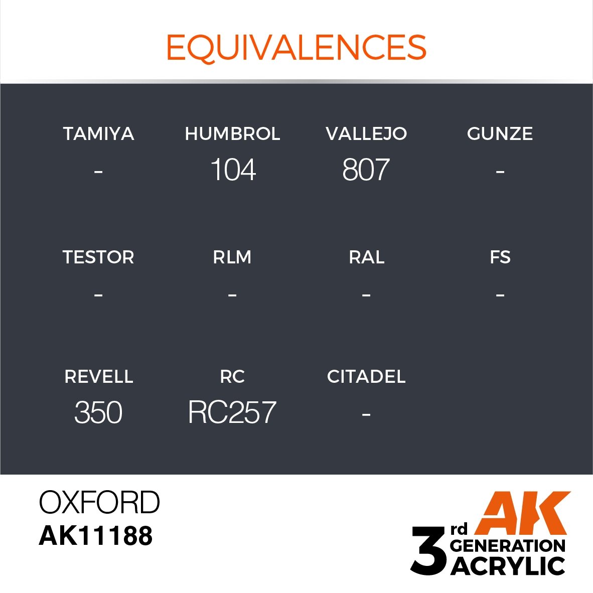 AK Interactive AK11188 OXFORD – STANDARD 17ml – Bild 3