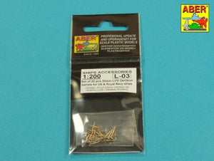 Aber 200L-03 Set of 20 barrels 20 mm L/70 Oerlikon Mk.10 for US ships 1/200