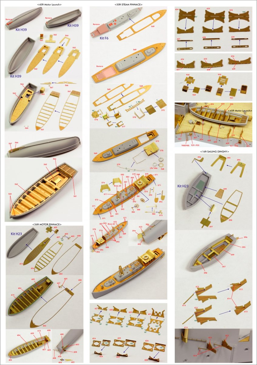 Pontos 23007F1 HMS RODNEY 1942 Detail Up Set 1/200 – image 16