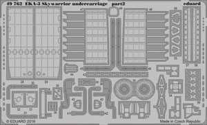 Train d&amp;#39;atterrissage Eduard 49762 EKA-3 Skywarrior TRUMPETER 1/48