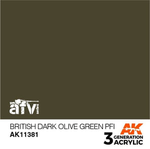AK Interactive AK11381 British Dark Olive Green PFI 17ml