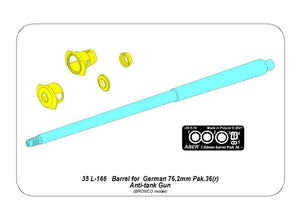 Aber 35L-166 Barrel for German 76.2mm Pak 36(r) Anti-tank Gun Fit to BRONCO model 35056 1/35 – Bild 2