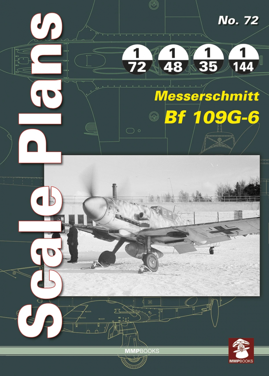 MMP Books 49715 Scale Plans No. 72 Messerschmitt Bf 109 G-6 EN