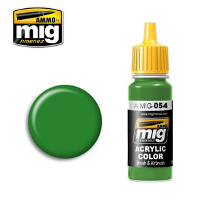 AMMO of Mig Jimenez 0054 SIGNAL GREEN 17ml.