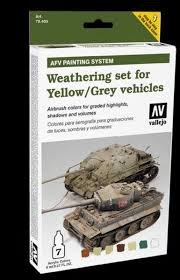 Vallejo 78405 Weathering for Yellow and Gray Vehicles