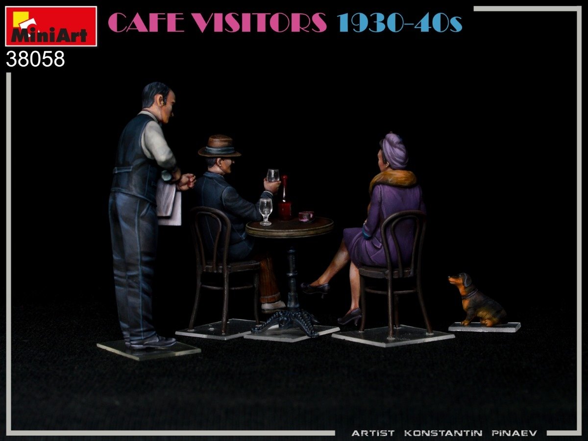 MiniArt 38058 CAFE VISITORS 1930-40S 1/35 – immagine 3