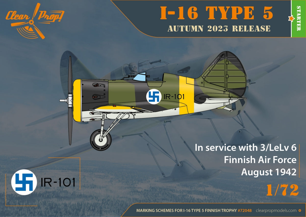 Clear Prop! CP72048 I-16 type 5 In Finnish Service STARTER KIT 1/72 – image 7