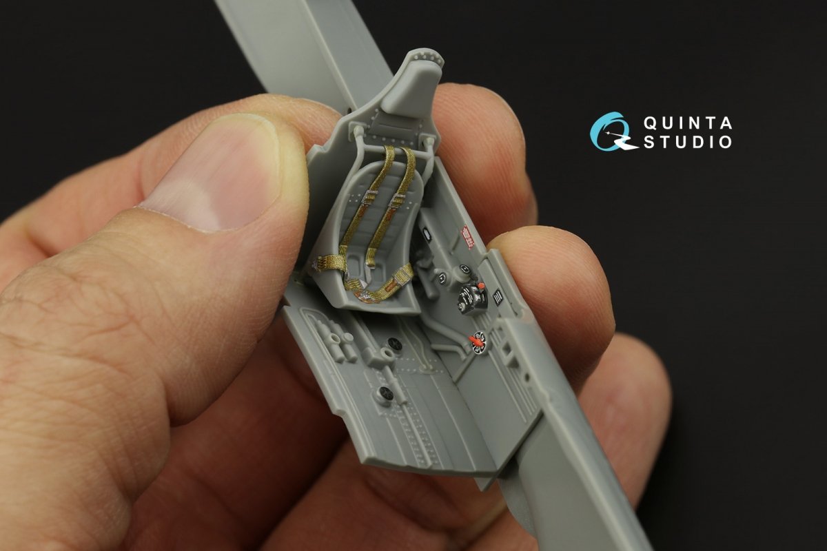 Quinta Studio QD48317 P-40E/K 3D-Printed &amp;amp; colored Interior on decal paper (Hasegawa) 1/48 – Bild 8