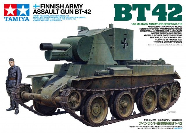 Tamiya 35318 Finnish Army Assault Gun BT-42 1/35 – obrázek 2