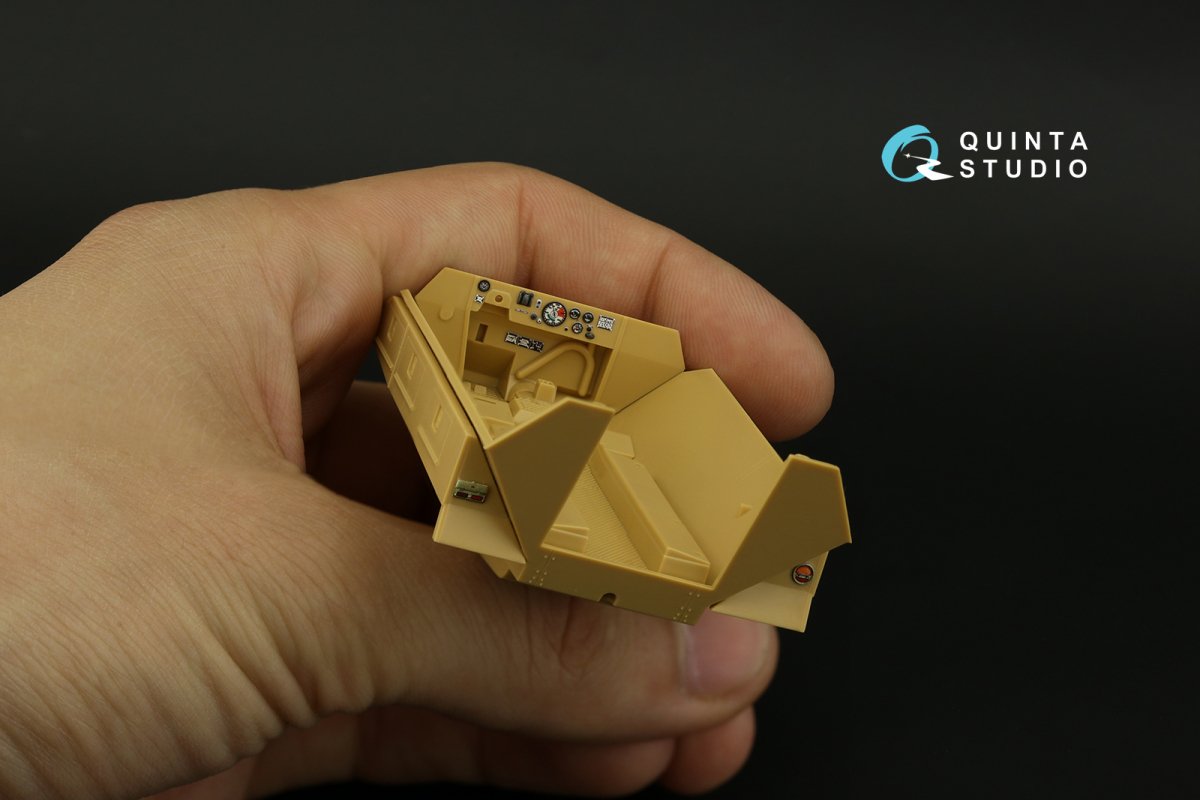 Quinta Studio QD48293 Sd.Kfz 251/1 Ausf.D 3D-Printed &amp;amp; colored Interior on decal paper (Tamiya) 1/48 – image 3