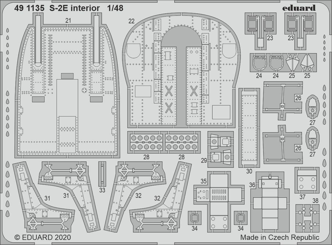 Eduard 491135 S-2E interior KINETIC MODEL 1/48 – image 2