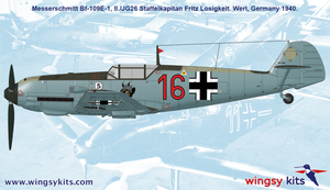 Wingsy Kits D5-07 German WWII Fighter MESSERSCHMITT Bf 109 E-1 1/48 – Bild 15