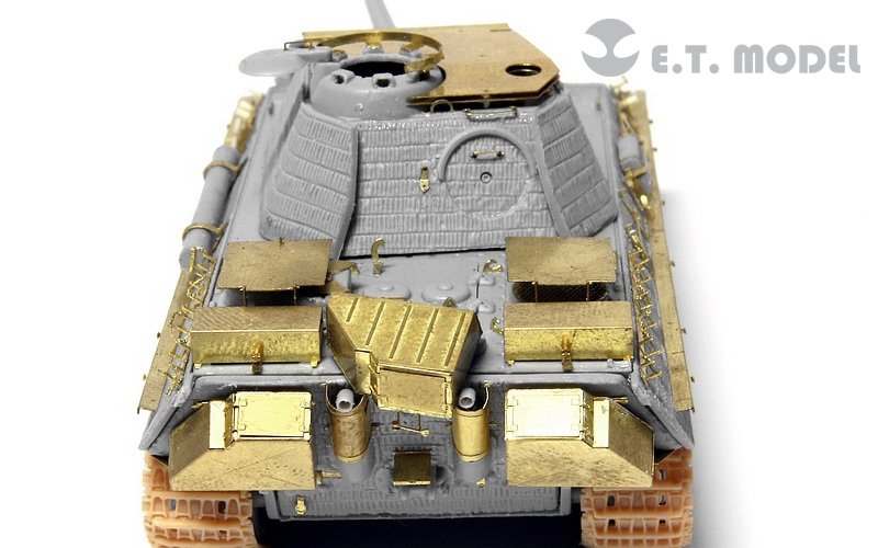 ET Model E72-010 WWII German Panther G Anti Aircraft Armor For DRAGON Kit 1/72 – image 7