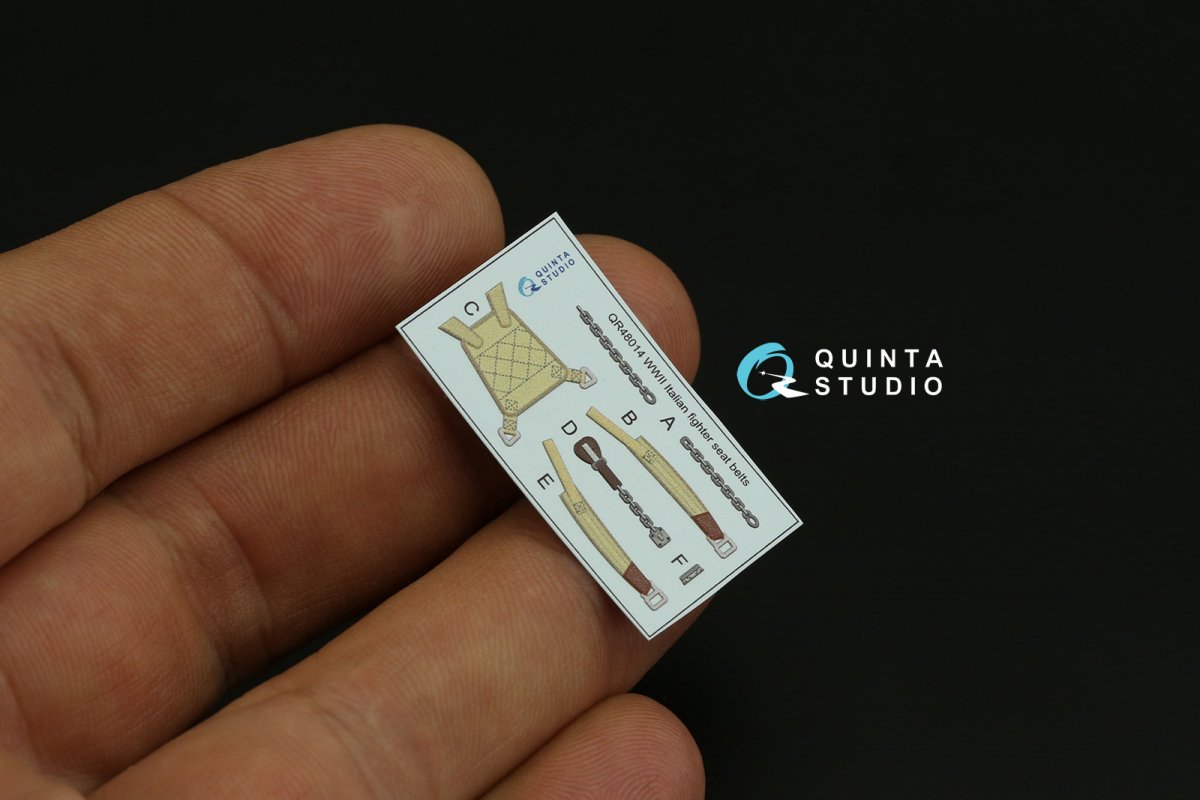 Quinta Studio QD48230 Fiat CR.42 3D-Printed &amp;amp; colored Interior on decal paper (Italeri) 1/48 – image 4