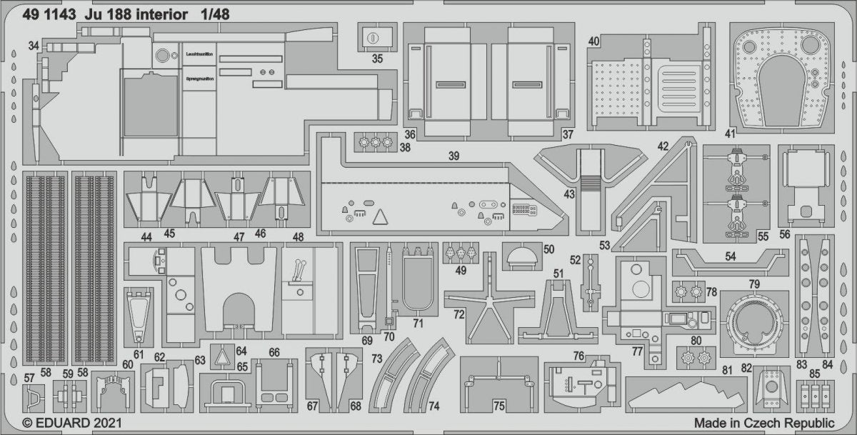 Eduard 491143 Ju 188 interior REVELL 1/48 – image 2